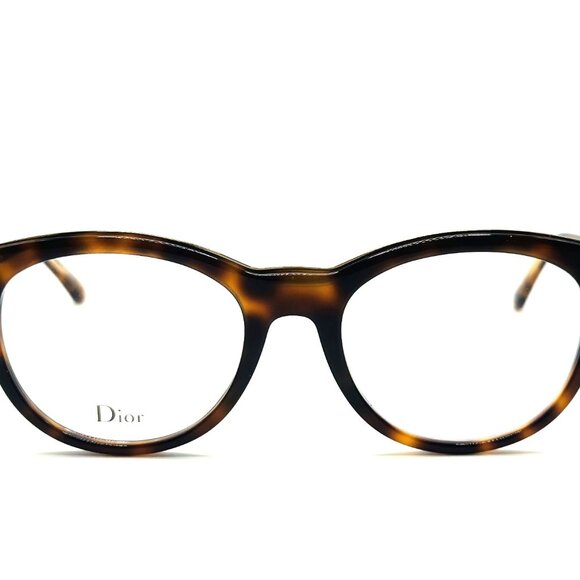 NEW CHRISTIAN DIOR MONTAIGNE 41 C9C Havana Crystal Eyeglasses 52mm 19 145 main image 4